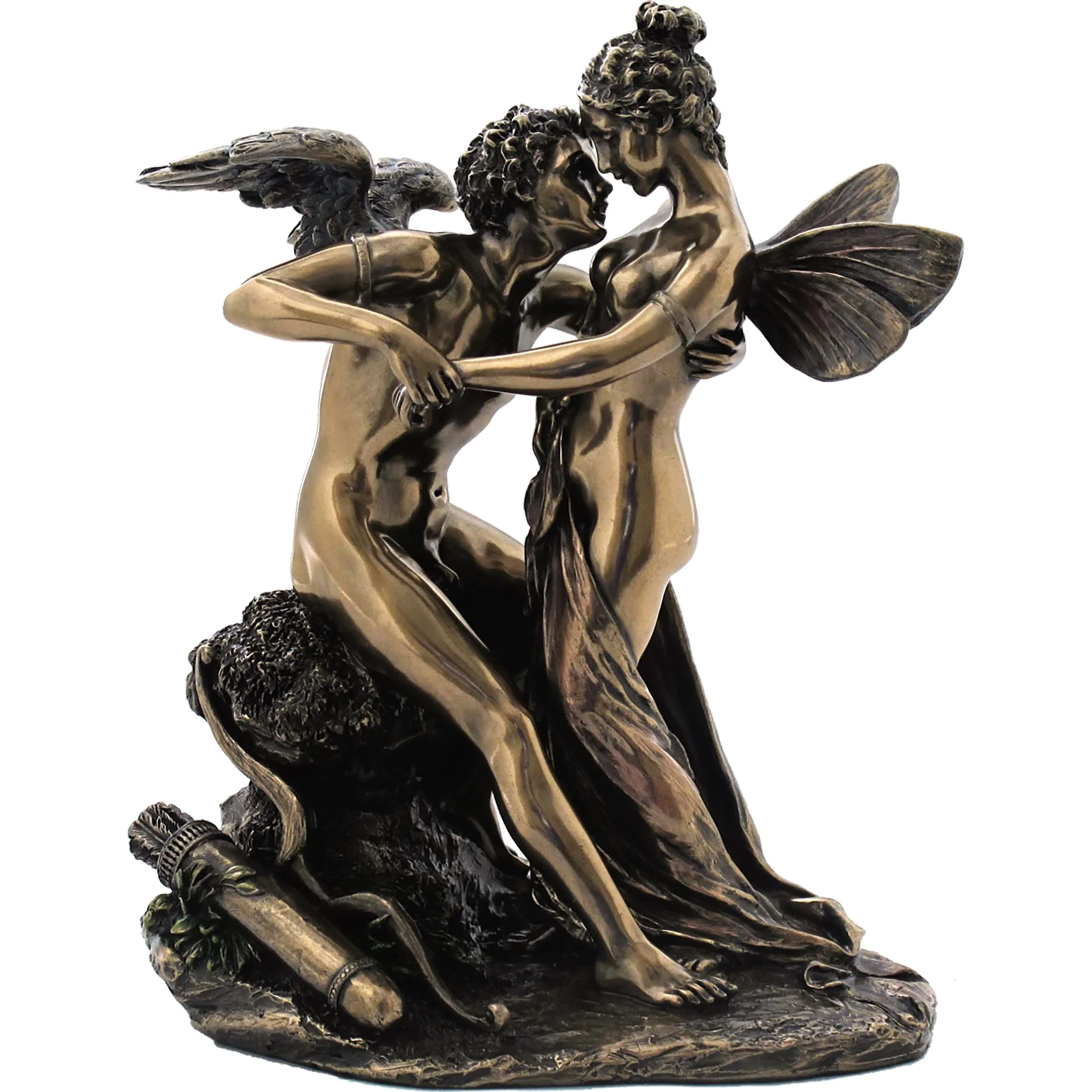 Έρως Ψυχή – Άγαλμα με μπρονζέ φινίρισμα Veronese Design, 17,5 cm