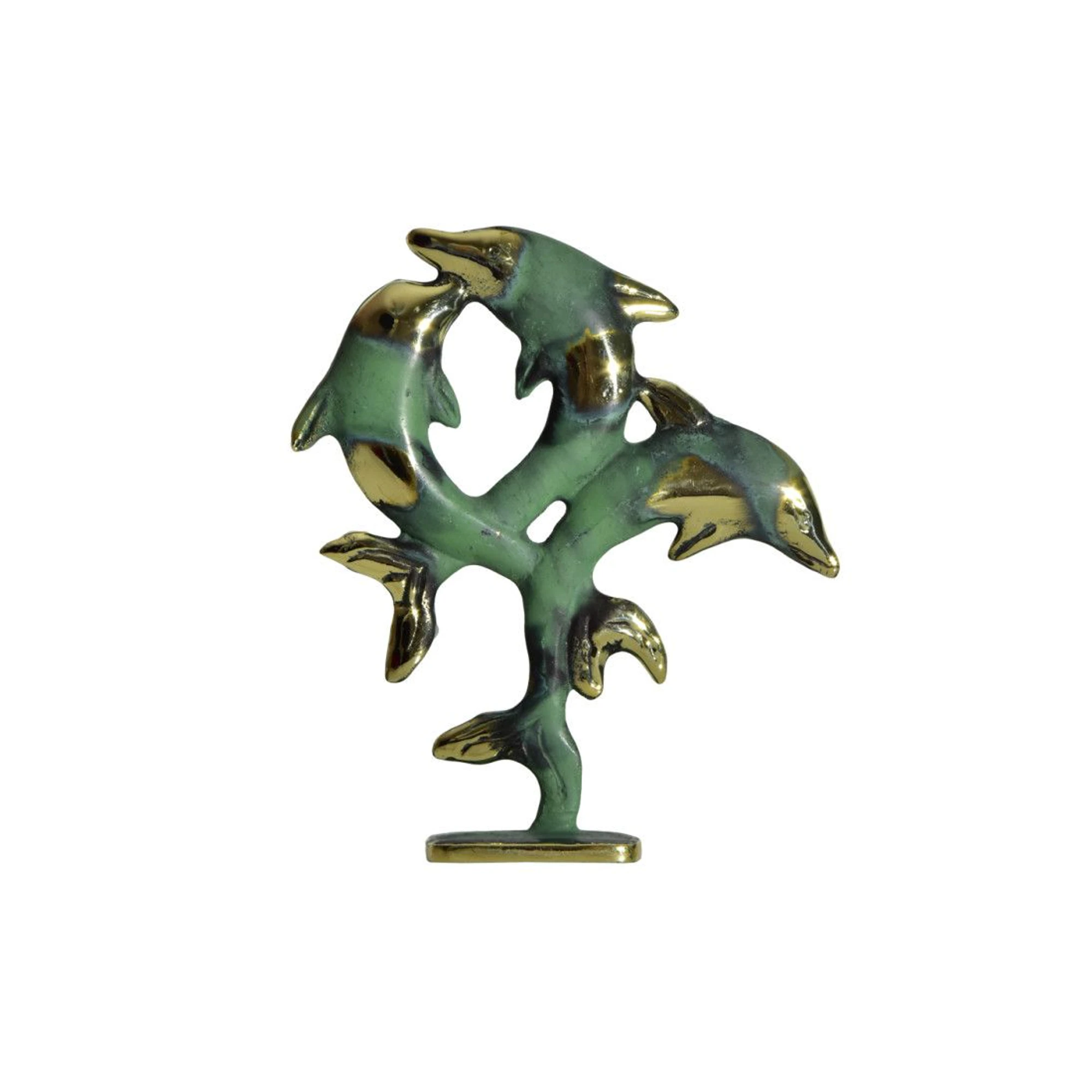 Γλυπτό με τρία δελφίνια σε βάση – 17 εκ.
