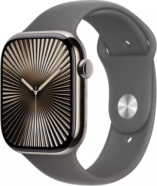 APPLE WATCH SERIES 10 42MM NATURAL TITANIUM GRAY SPORT BAND S/M + CELLULAR EU