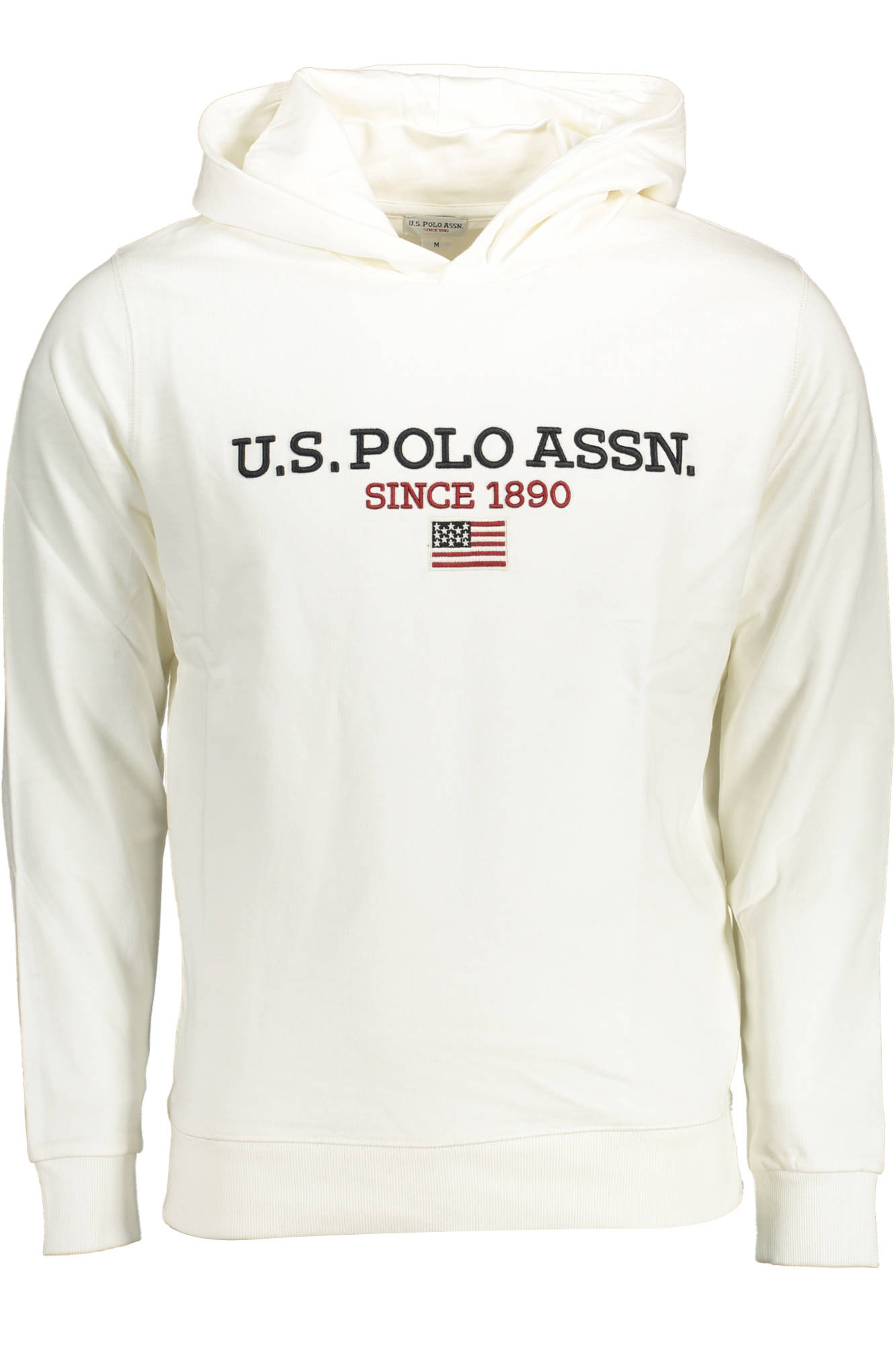 Φούτερ με κουκούλα U.S. POLO ASSN. για άνδρες – Λευκό