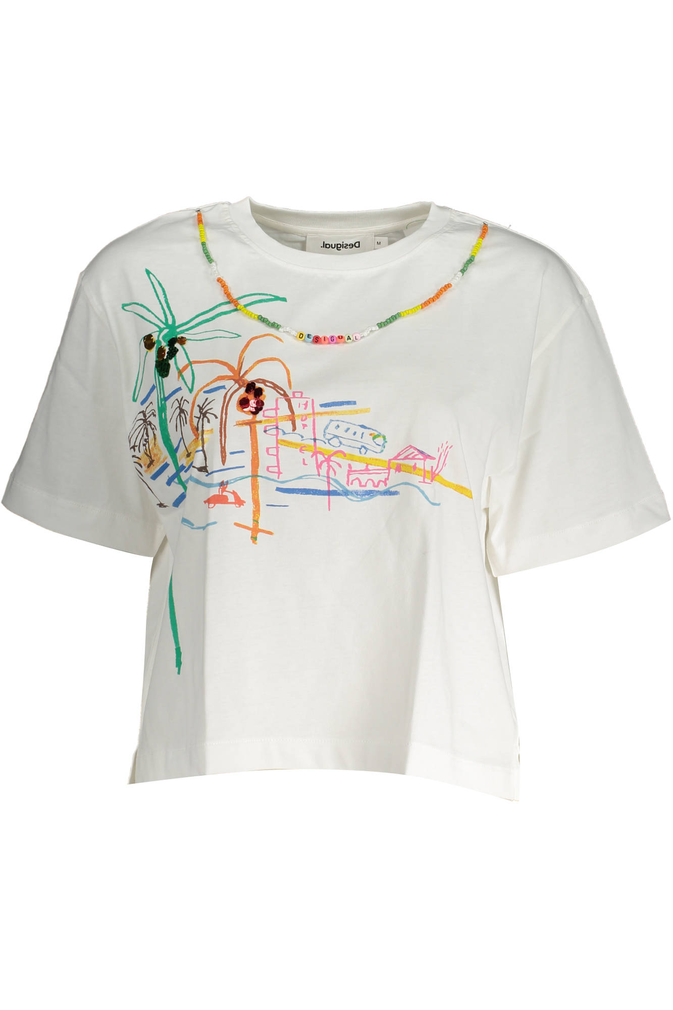 T-shirt DESIGUAL για γυναίκες – Λευκό