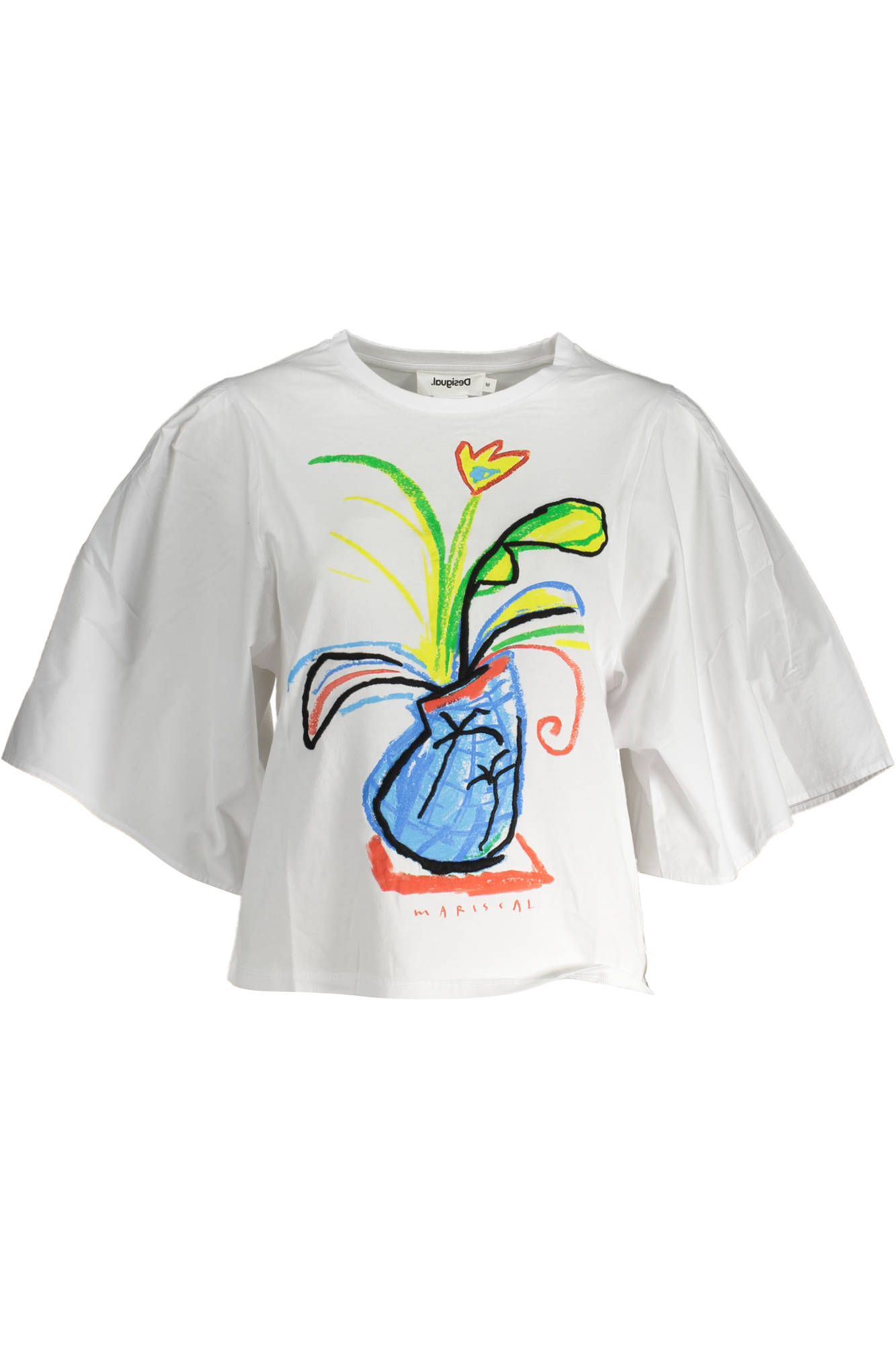 T-shirt DESIGUAL για γυναίκες – Λευκό