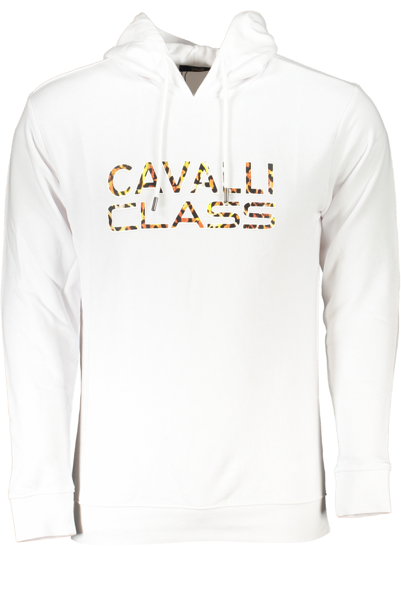 Φούτερ με κουκούλα CAVALLI CLASS για άνδρες – Λευκό