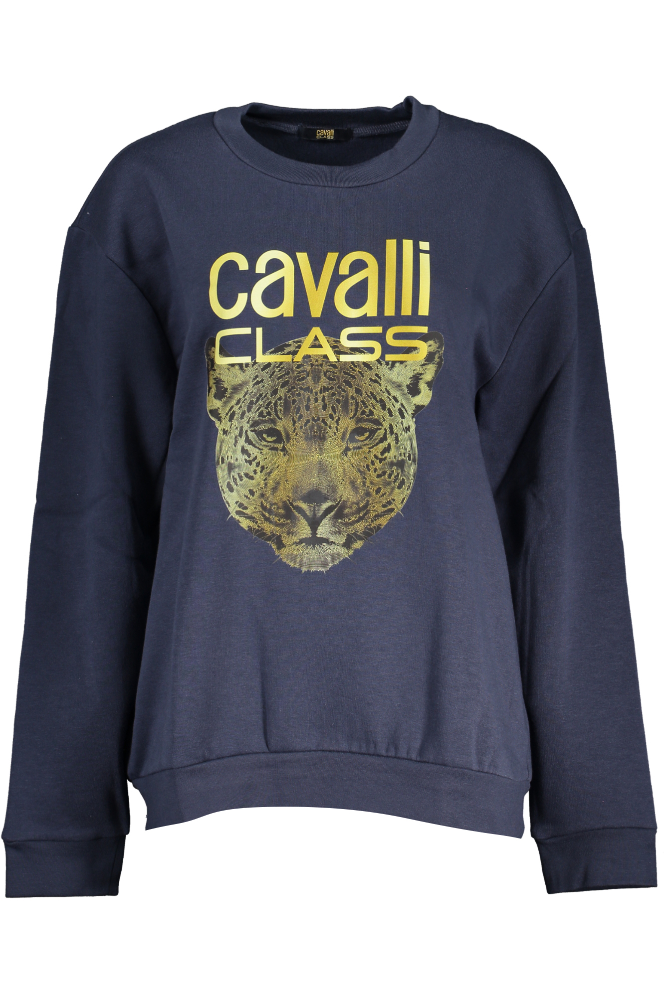 Φούτερ με κουκούλα CAVALLI CLASS για γυναίκες – Μπλε