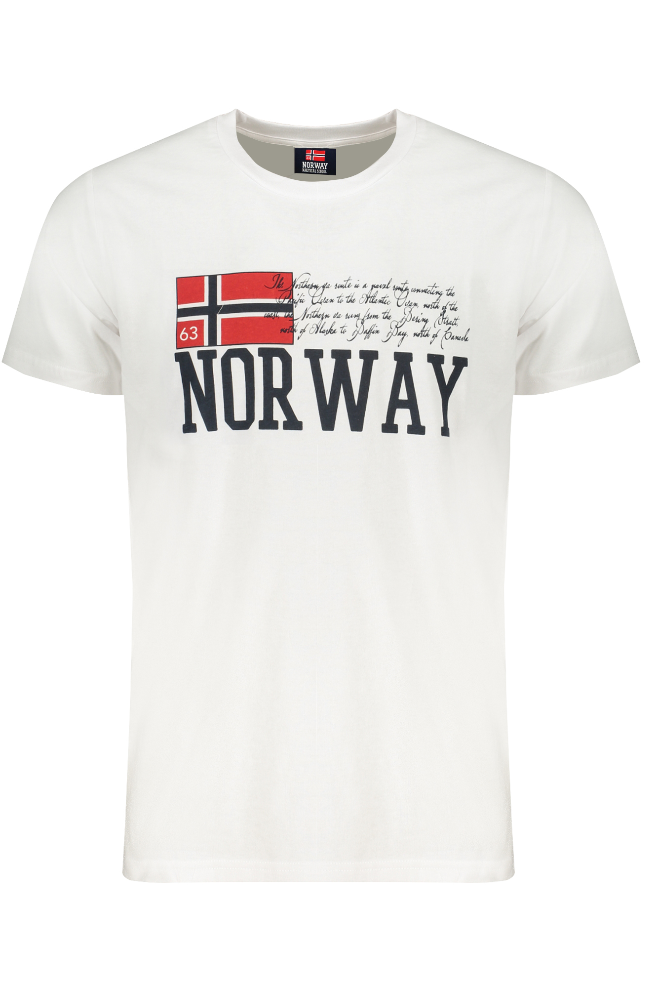 T-shirt NORWAY 1963 για άνδρες – Λευκό