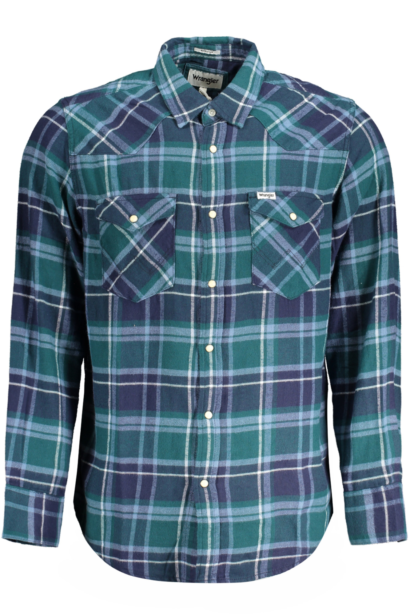 Πουκάμισο WRANGLER για άνδρες – Πράσινο