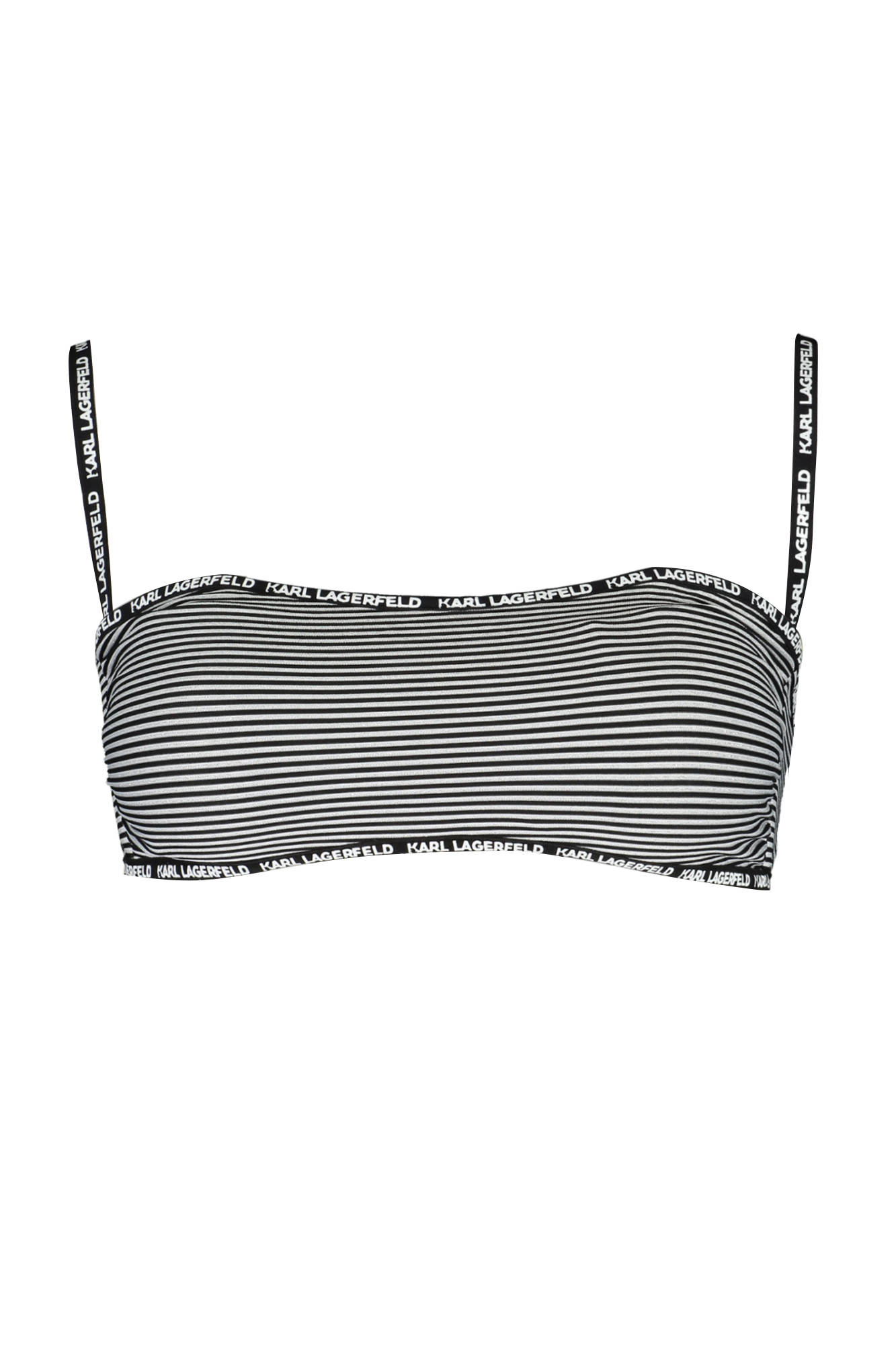Μαγιό Karl Lagerfeld Beachwear για γυναίκες – Μαύρο