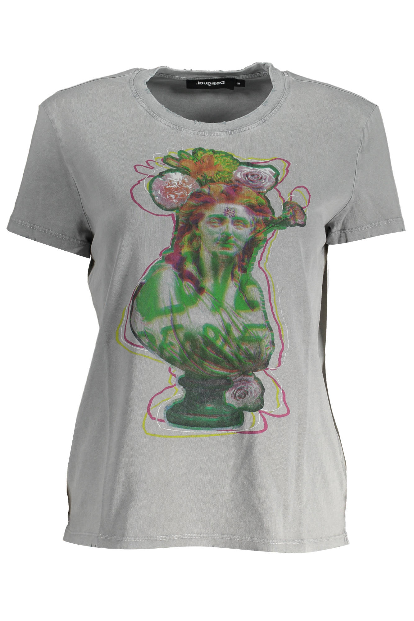 T-shirt DESIGUAL για γυναίκες – Γκρι