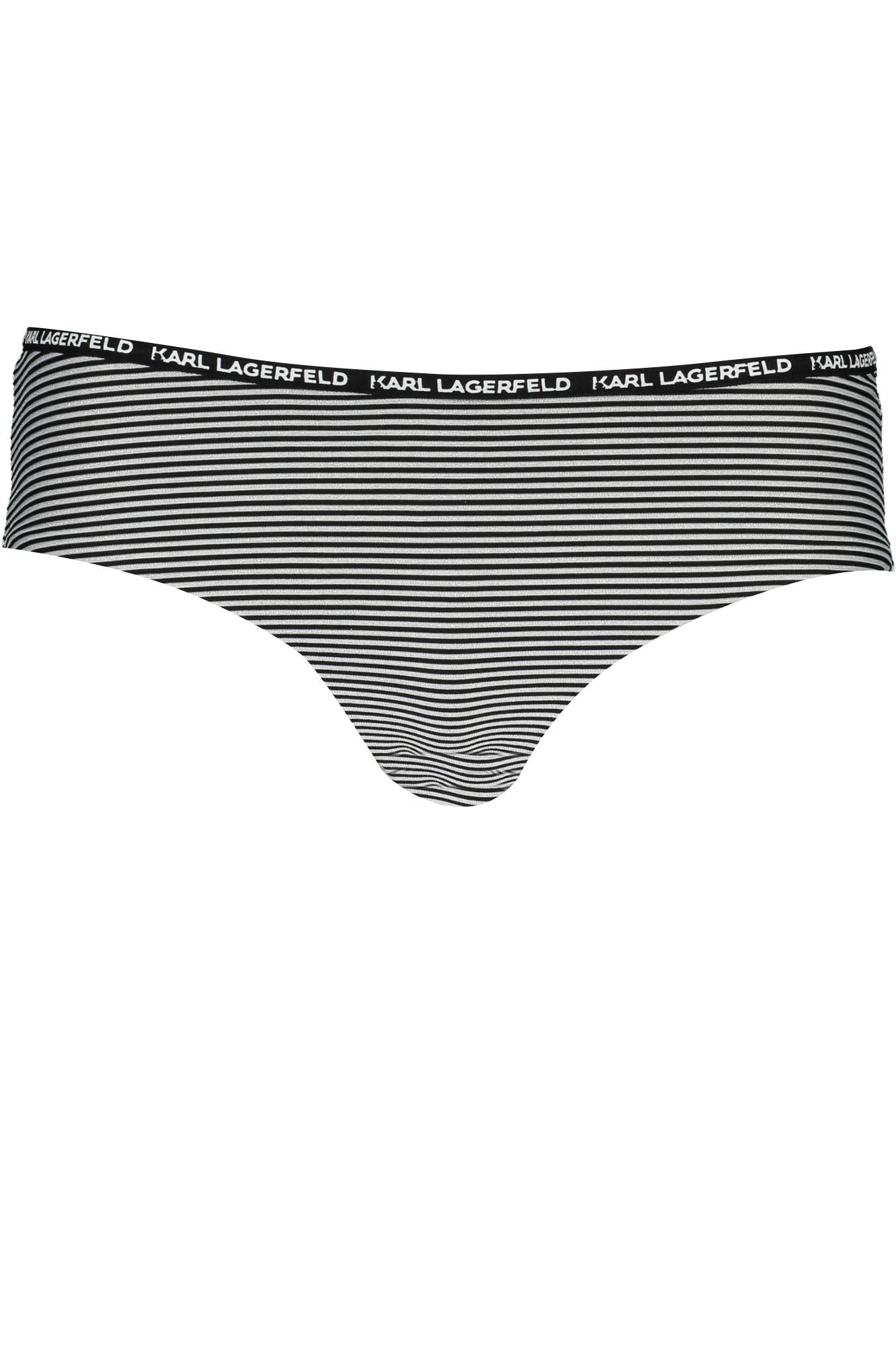 Μαγιό Karl Lagerfeld Beachwear για γυναίκες – Μαύρο