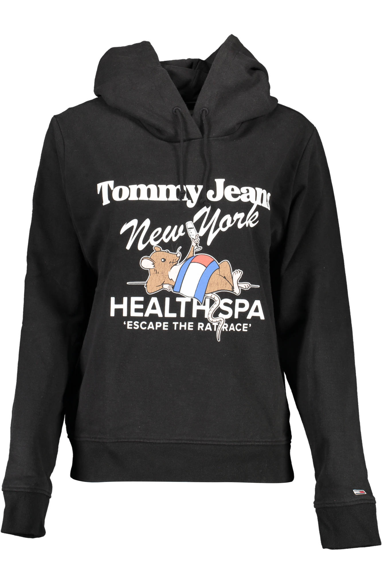 Φούτερ με κουκούλα TOMMY HILFIGER για γυναίκες – Μαύρο