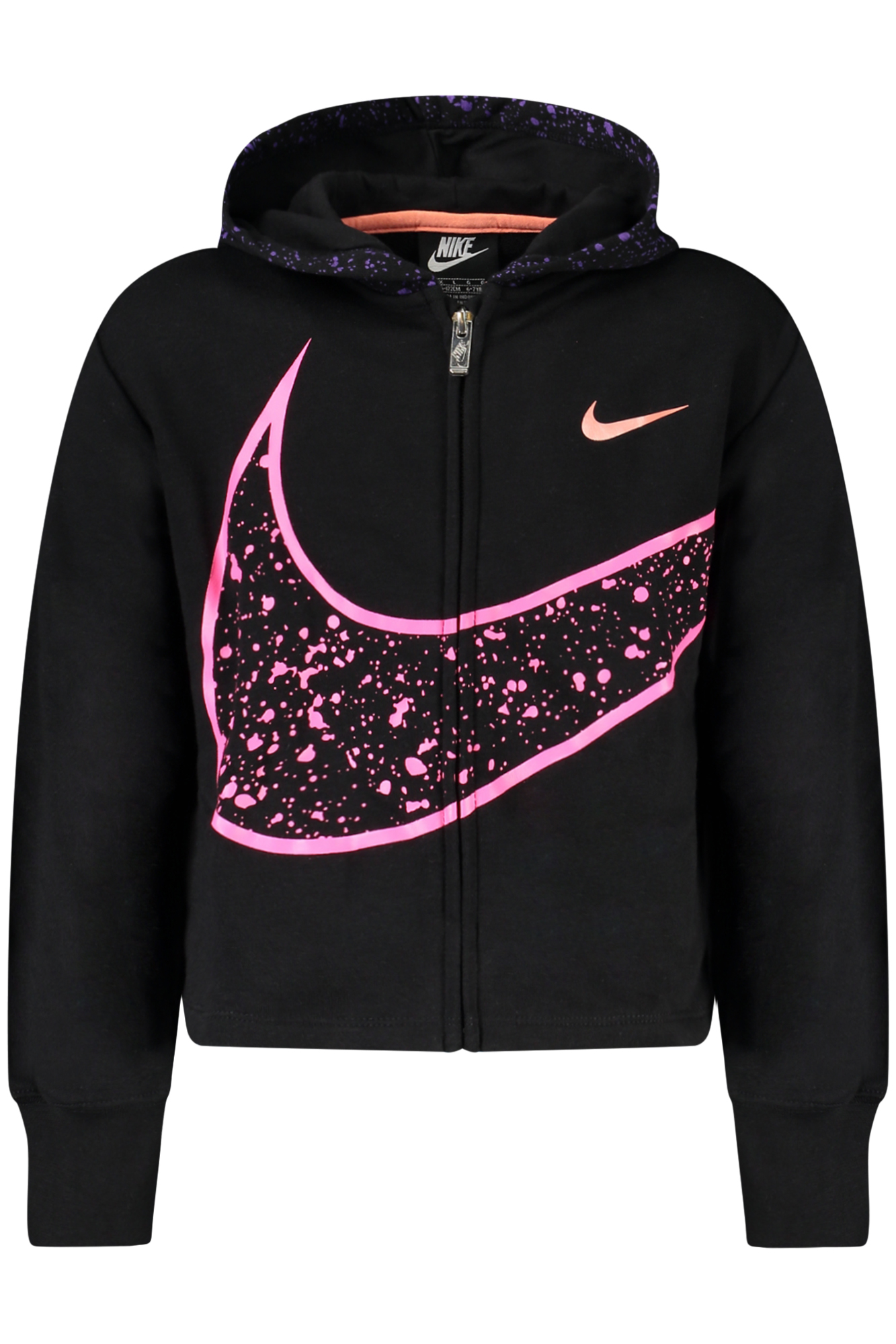 Ζακέτα φούτερ NIKE για κορίτσια – Μαύρο