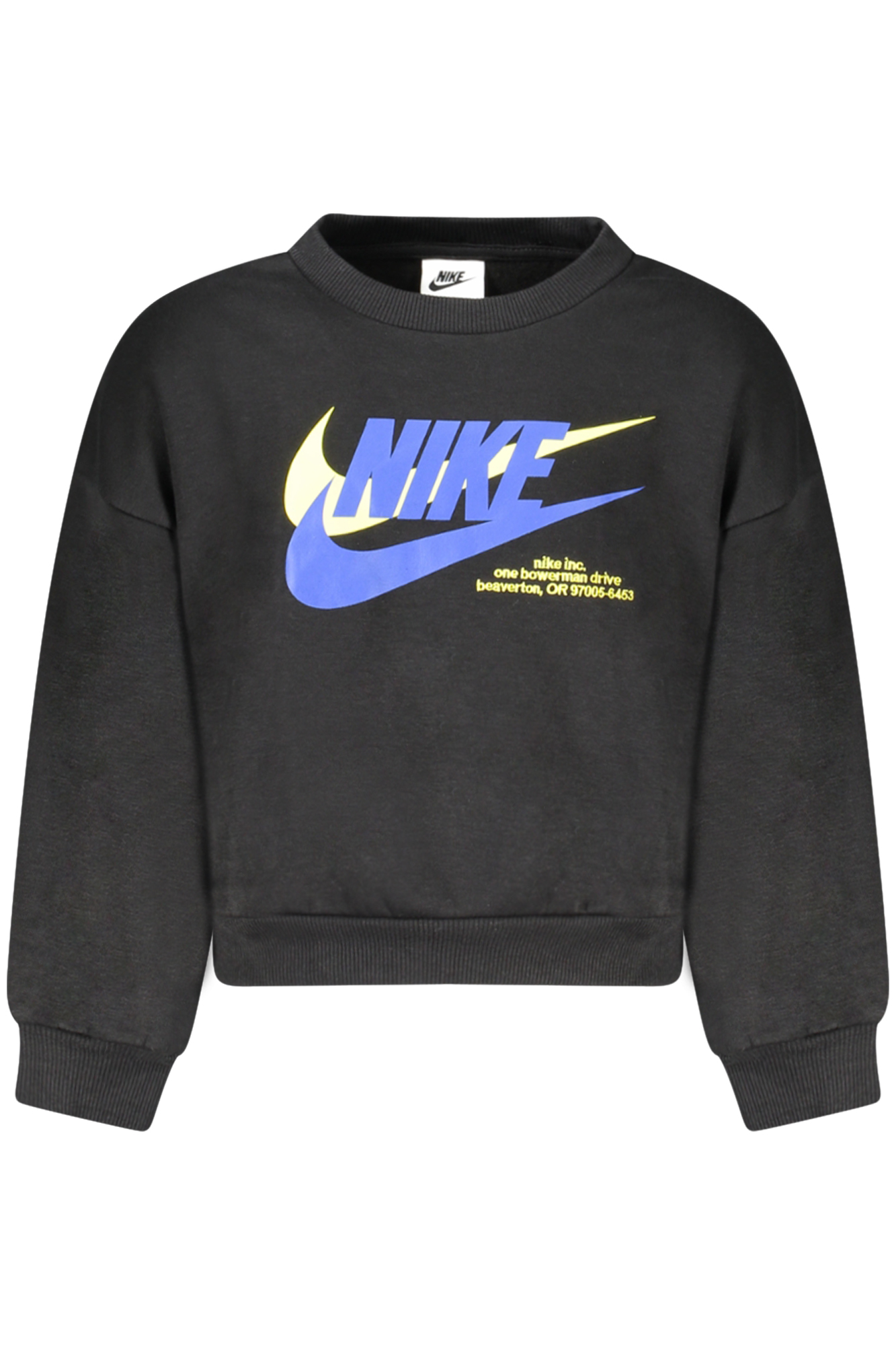 Φούτερ με κουκούλα NIKE για αγόρια – Μαύρο