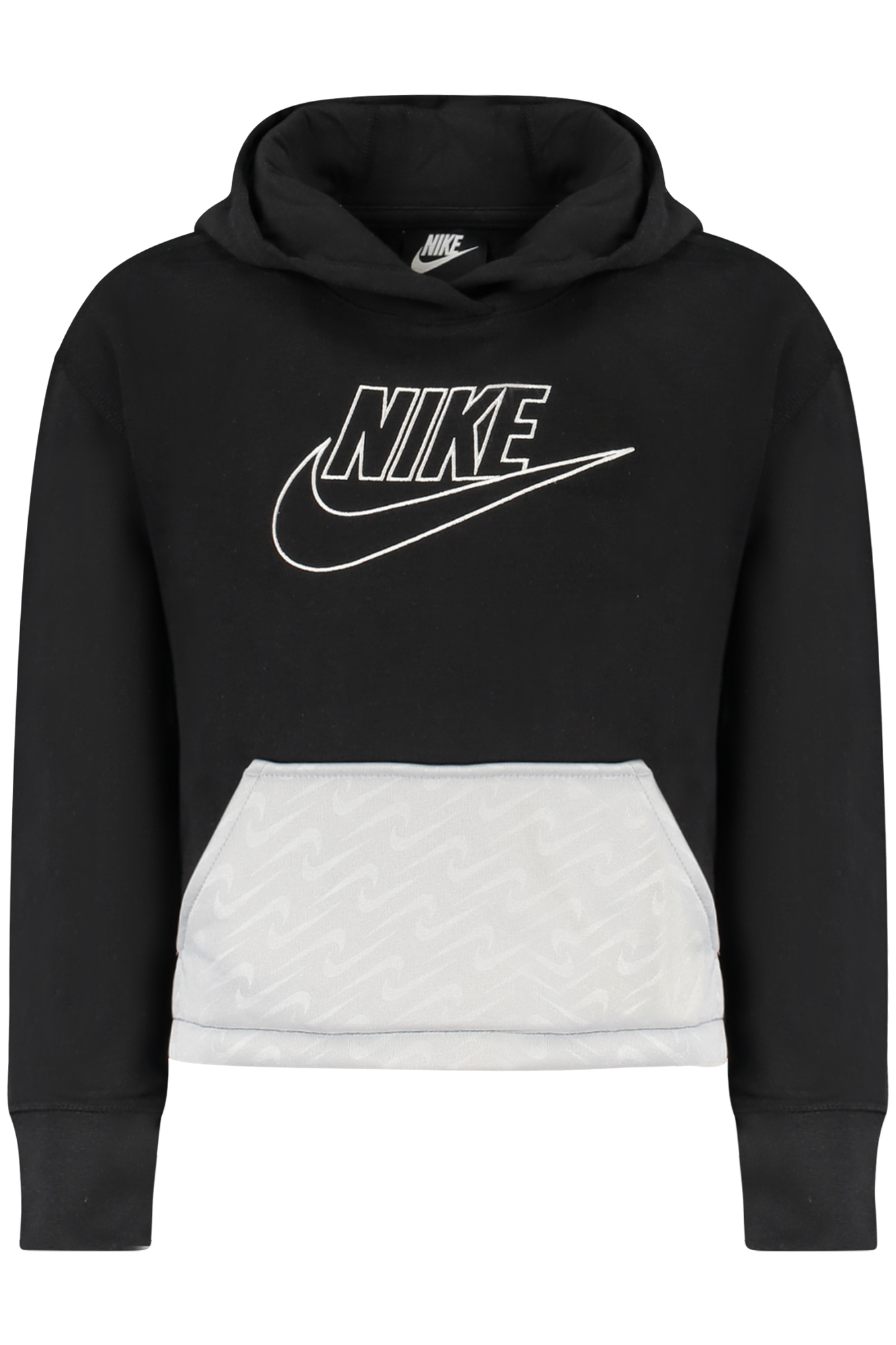Φούτερ με κουκούλα NIKE για κορίτσια – Μαύρο