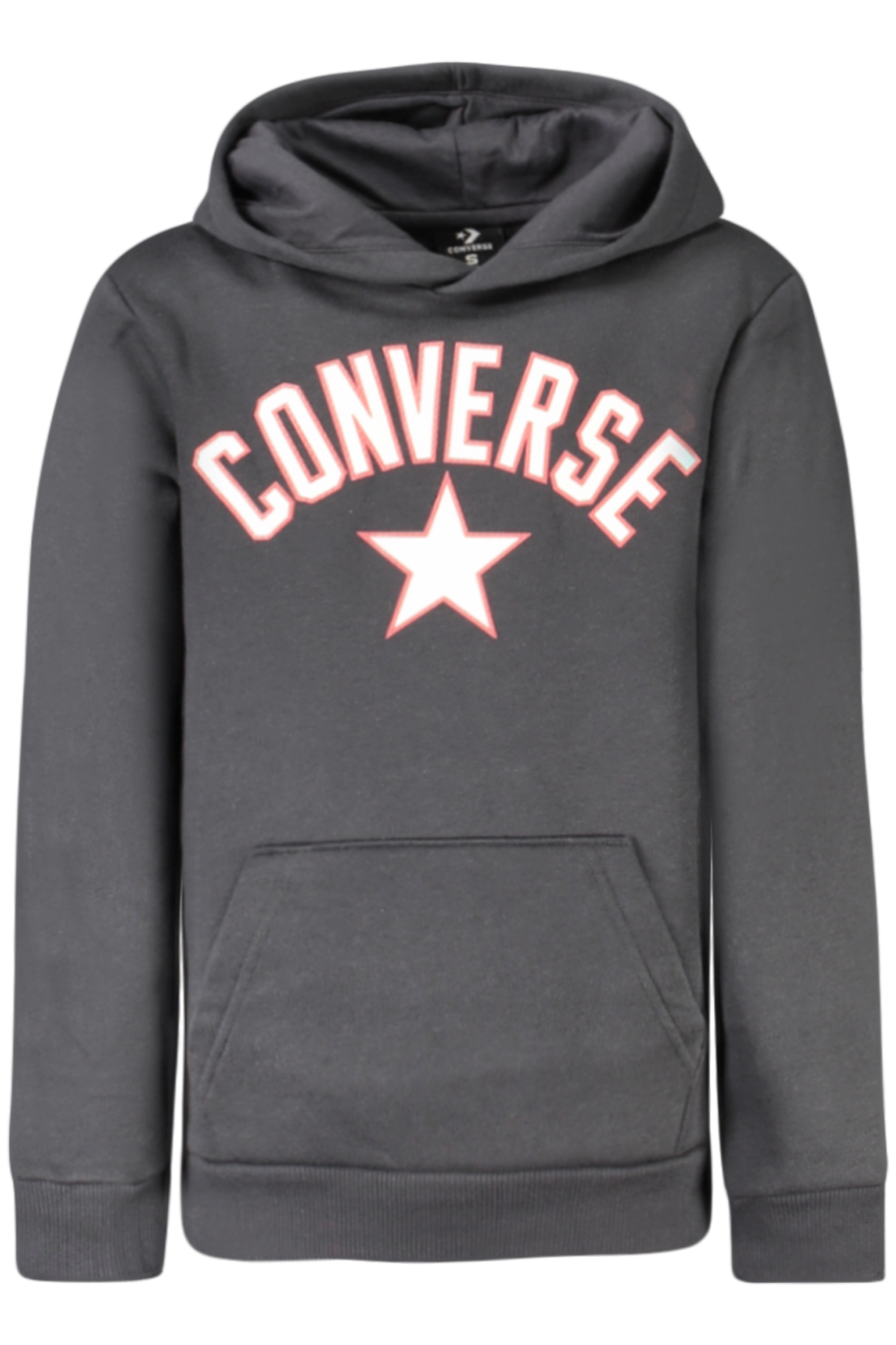 Φούτερ με κουκούλα CONVERSE για αγόρια – Μαύρο