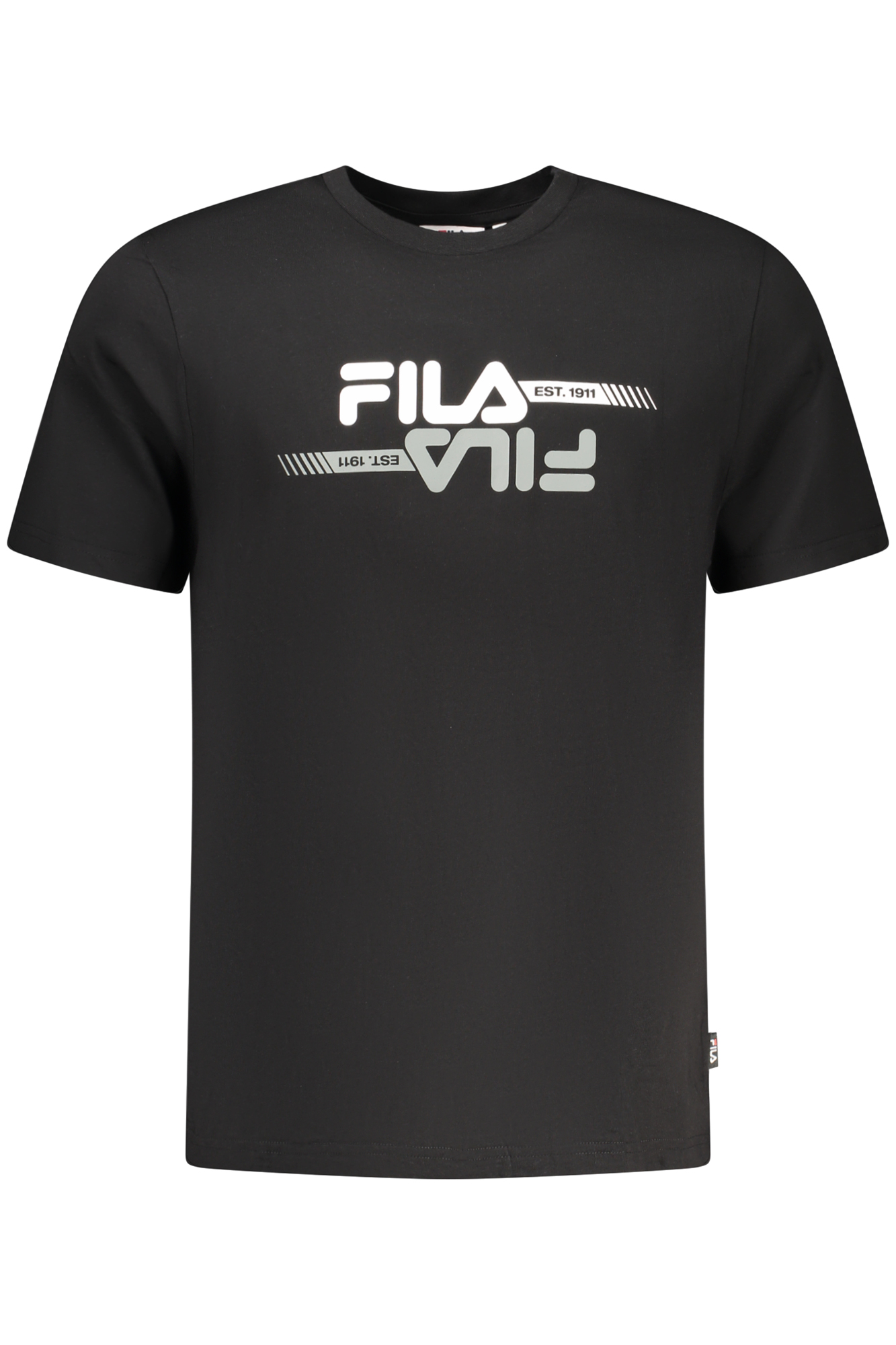 T-shirt FILA για άνδρες – Μαύρο