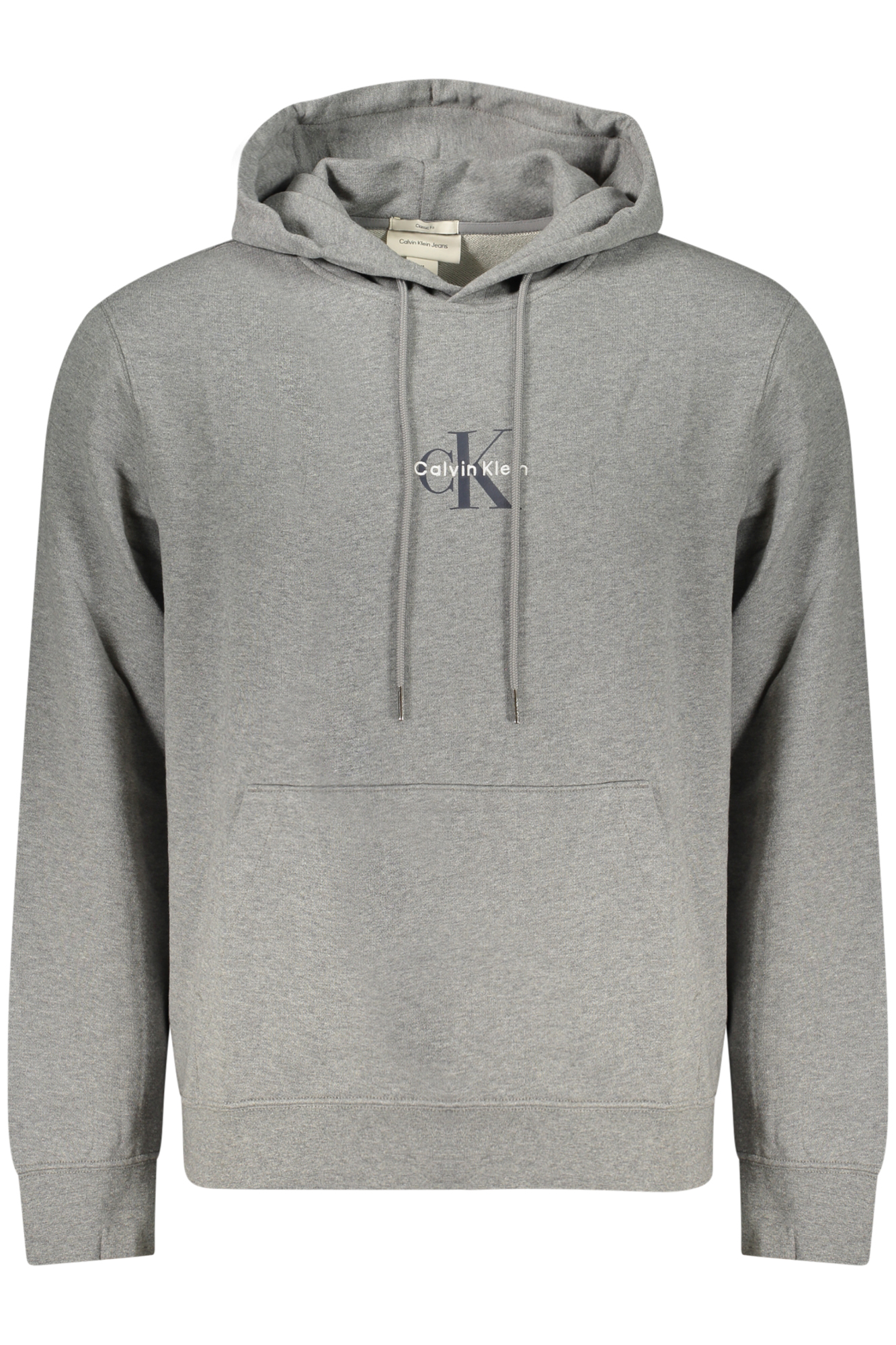 Φούτερ με κουκούλα Calvin Klein για άνδρες – Γκρι