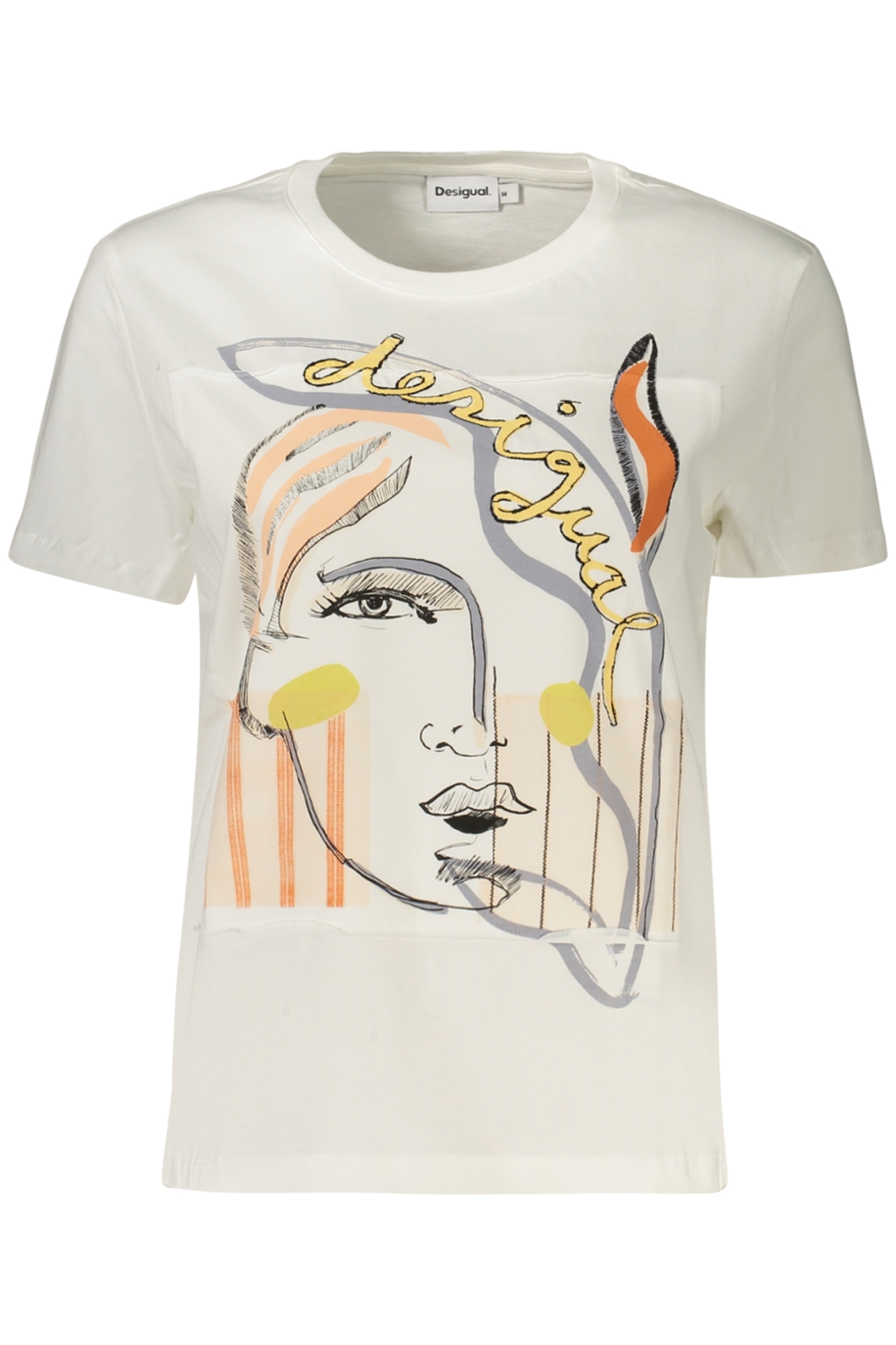 T-shirt DESIGUAL για γυναίκες – Λευκό