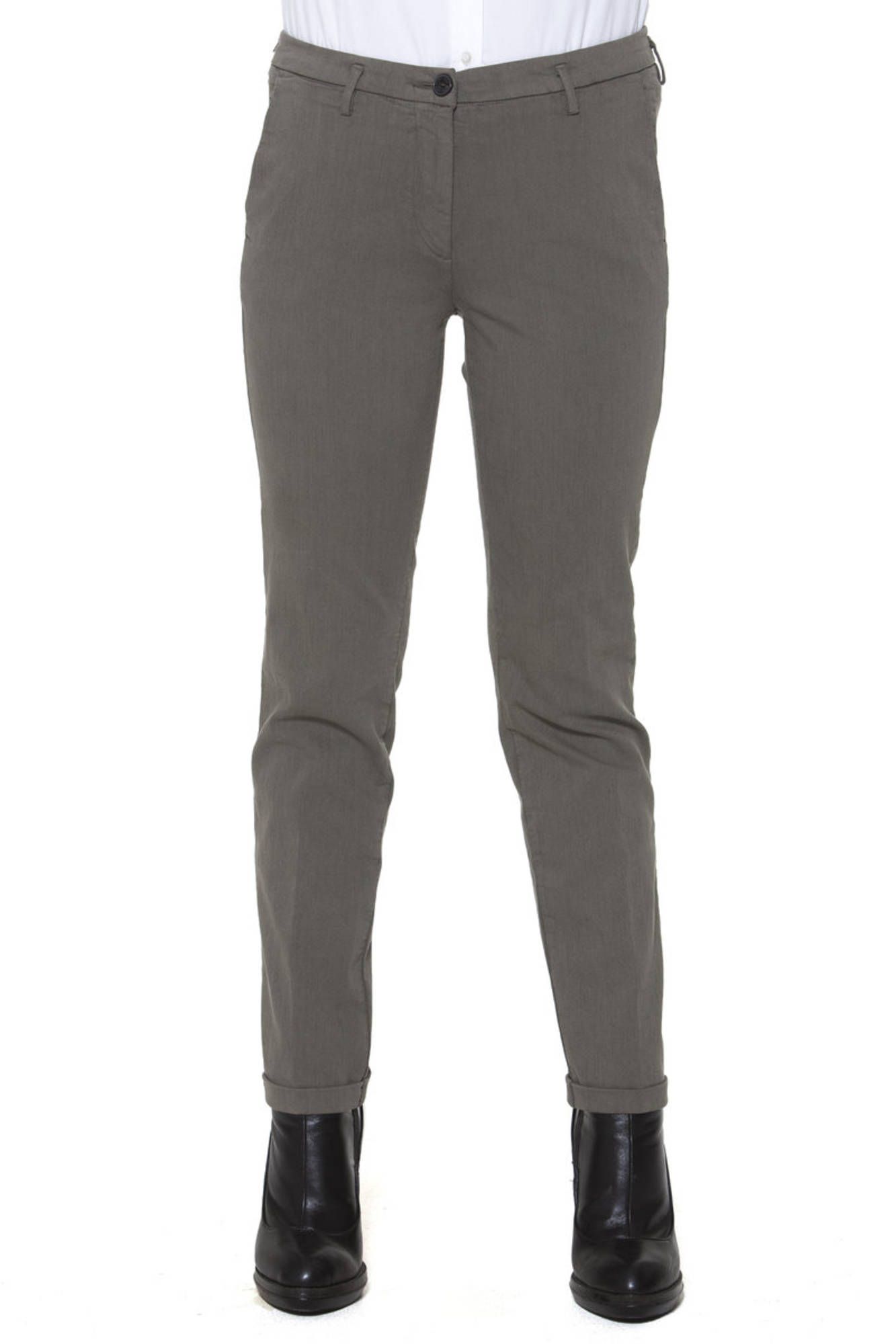 Παντελόνι FRED PERRY για γυναίκες – Πράσινο