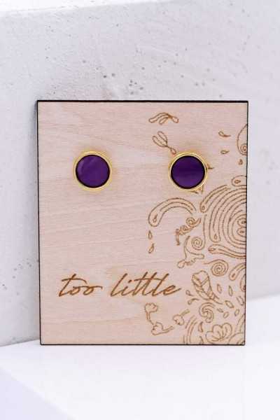 Σκουλαρίκια Toolittle – Καρφωτά "Midi Dots on Wood"