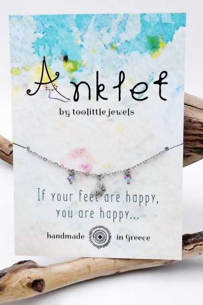 Αλυσίδα ποδιού Toolittle – Αλυσίδα ποδιού ατσάλι Silver Staybright