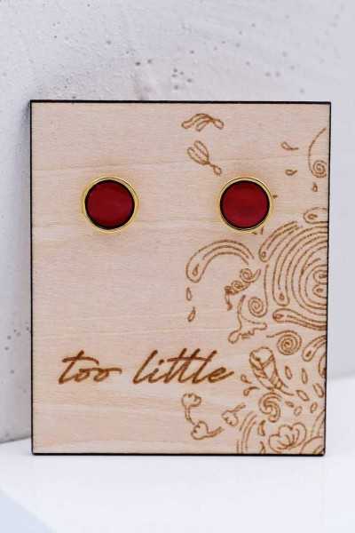 Σκουλαρίκια Toolittle – Καρφωτά "Midi Dots on Wood"