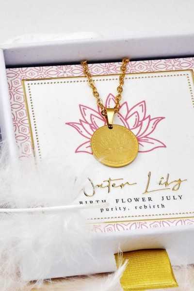 Κολιέ Toolittle – Birth Flower - Water Lily for July