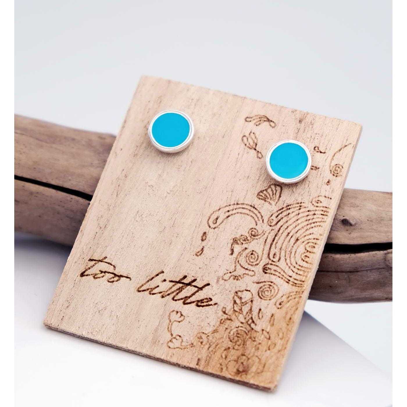 Σκουλαρίκια Toolittle – Καρφωτά "Midi Dots on Wood"