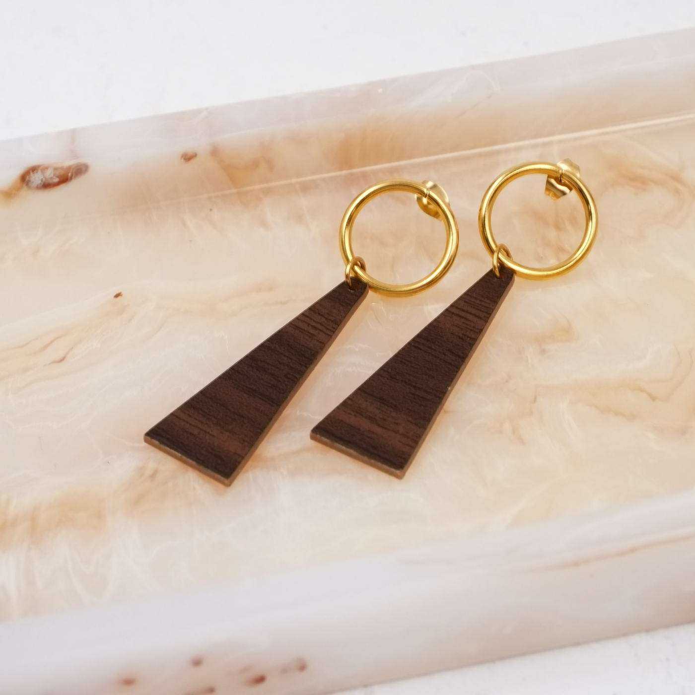 Σκουλαρίκια Toolittle – Plexiglass Wood Effect