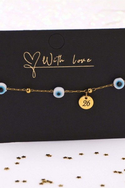 Βραχιόλι Toolittle – Stainless Steel Jewelry: - Γούρι Evil Eyes 2026