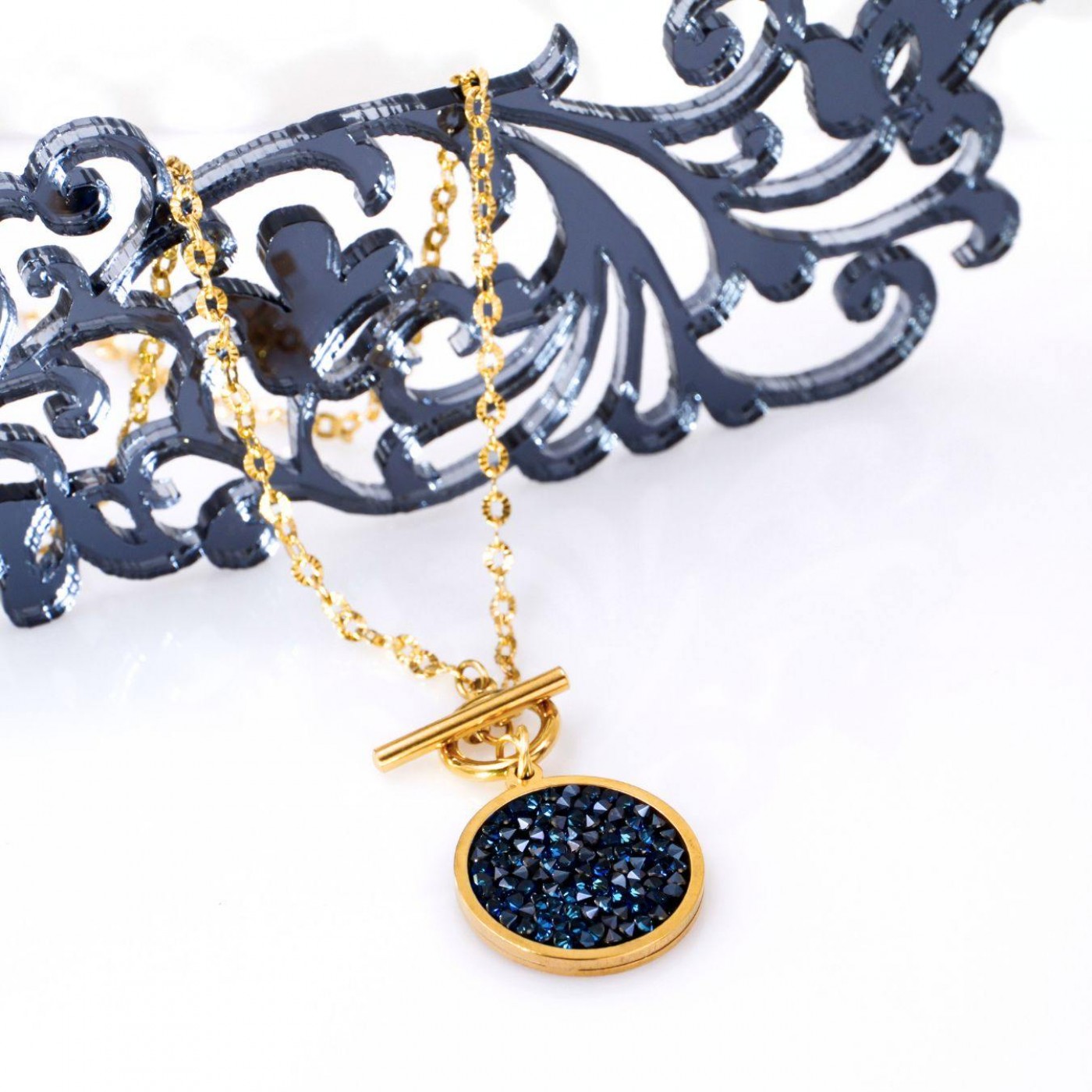Μενταγιόν Toolittle – Ατσάλινο - Swarovski Fine Rocks