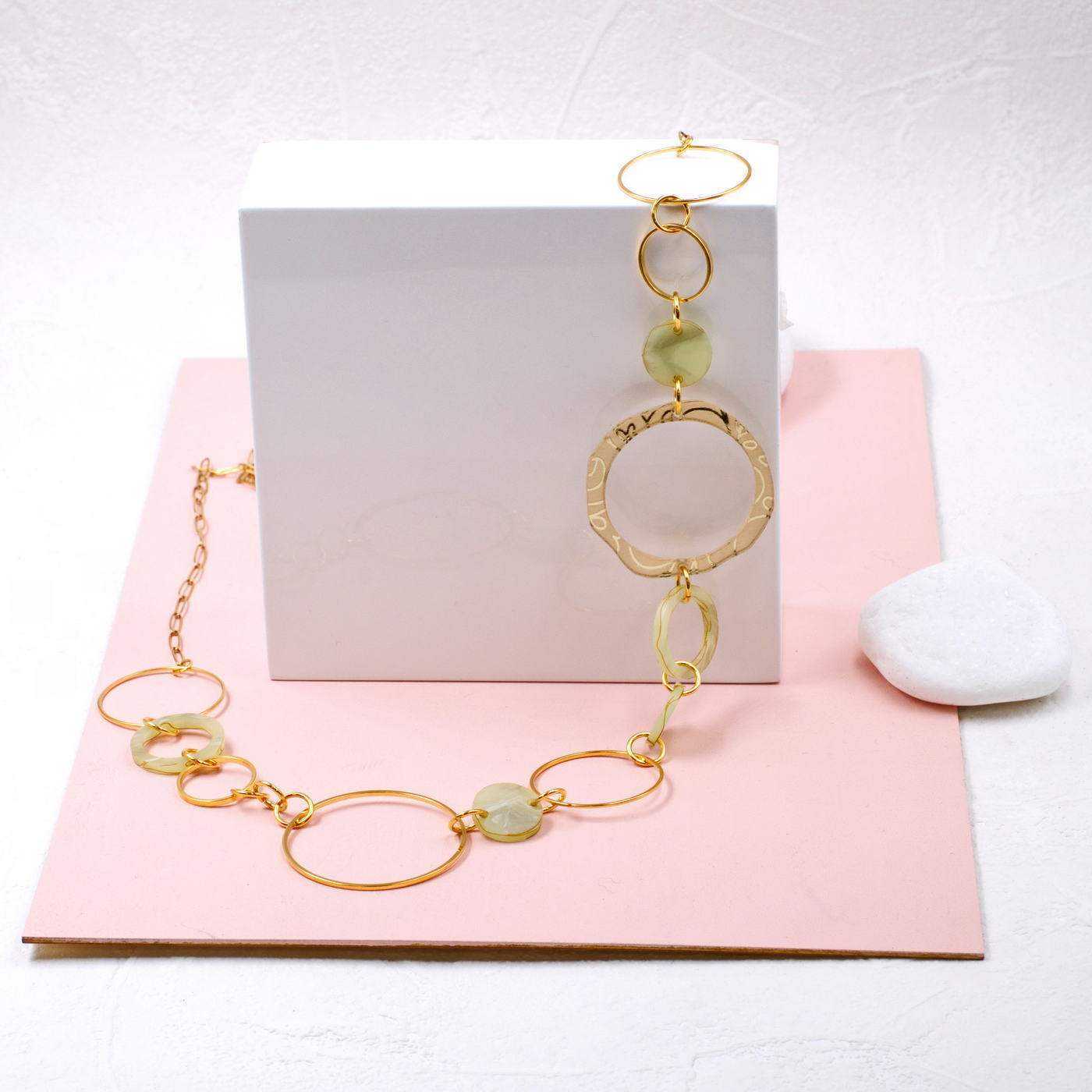 Κολιέ Toolittle – Μακρύ Plexi Circles