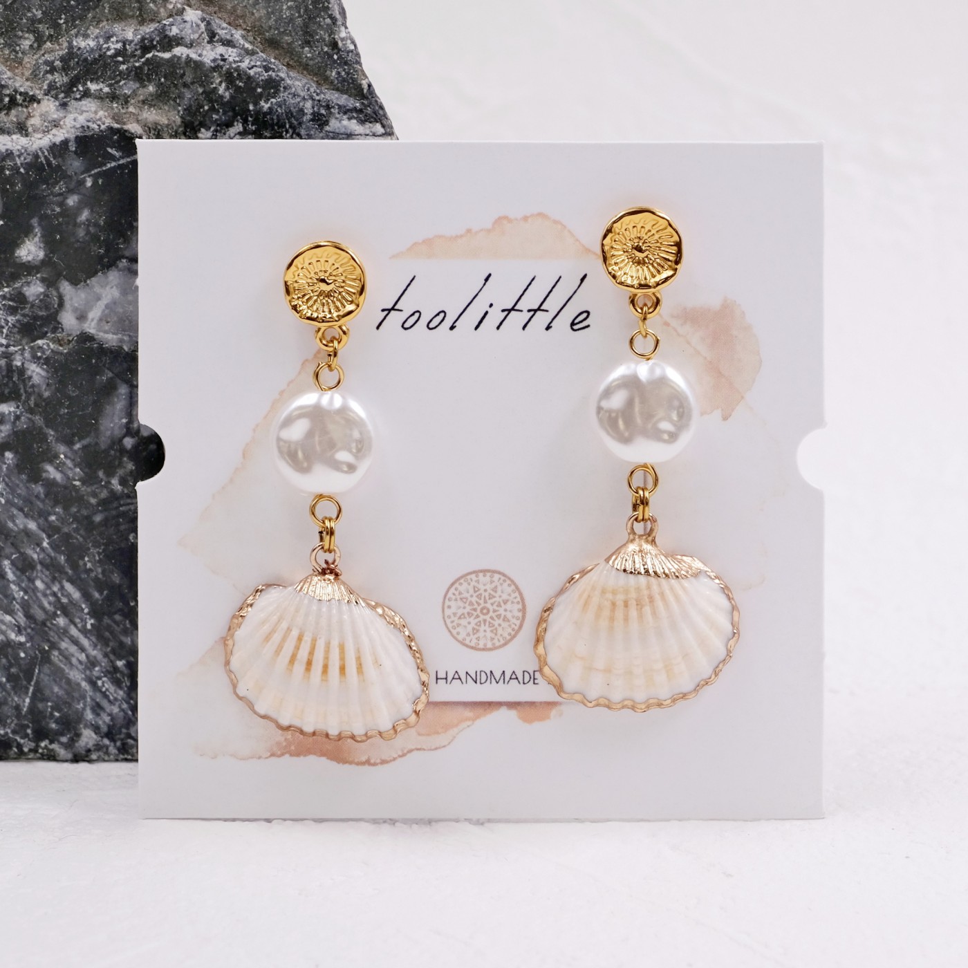 Σκουλαρίκια Toolittle – Pearls & Sea Shells