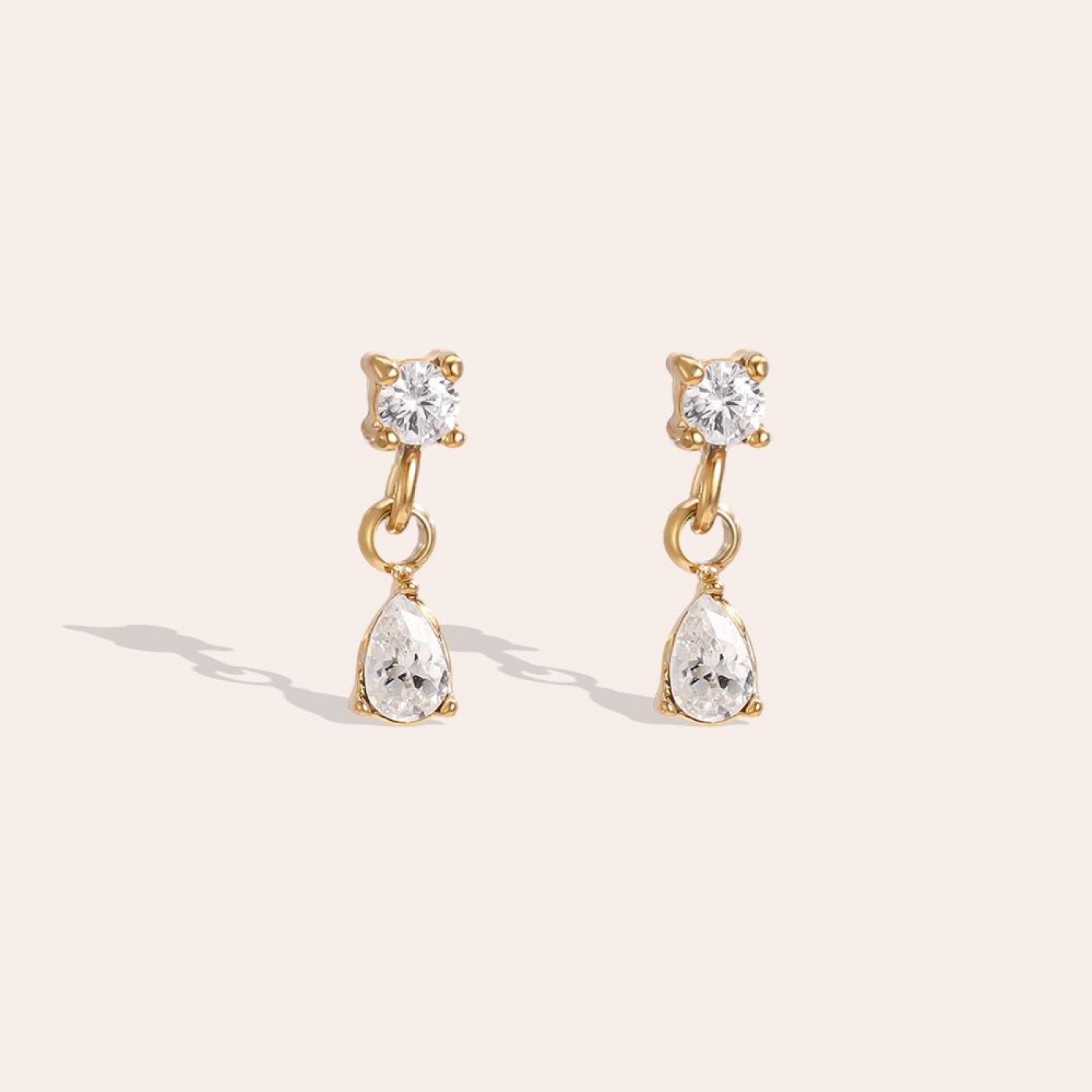 Σκουλαρίκια Toolittle – Ανοξείδωτο Ατσάλι - Mini Cubic Zircon