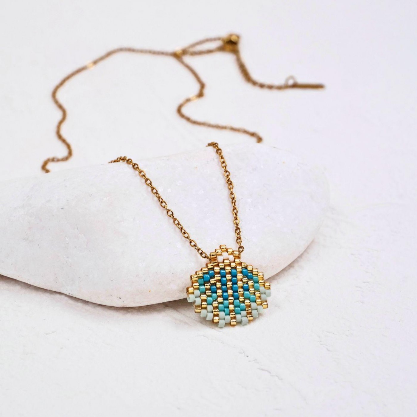 Κολιέ Toolittle – Stainless Steel Jewelry: Miyuki Sea Shell