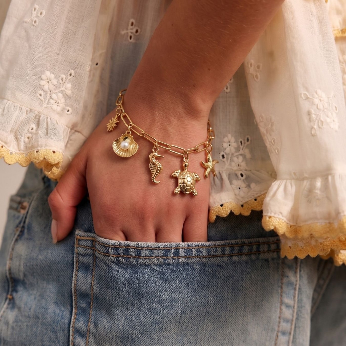 Βραχιόλι Toolittle – Sea Life Jewelry: Ανοξείδωτο Ατσάλι με Charms