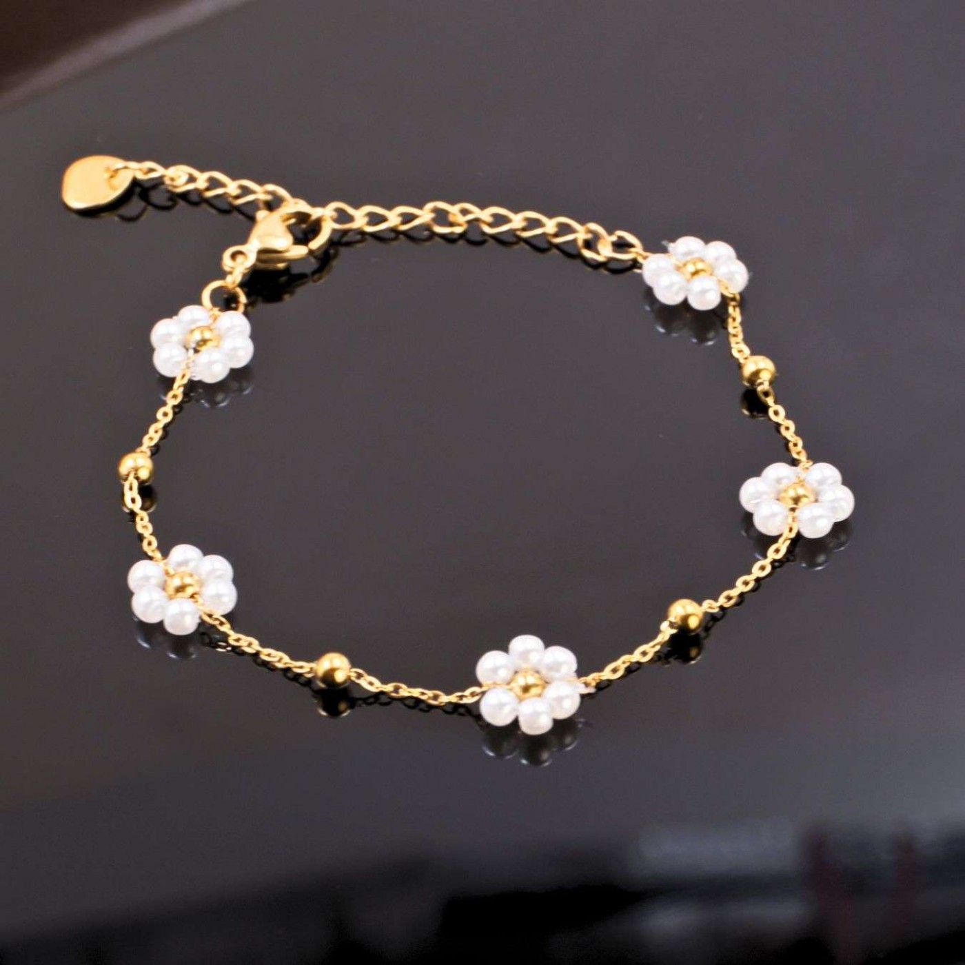 Βραχιόλι Toolittle – Stainless Steel Jewelry: Pearl Daisies