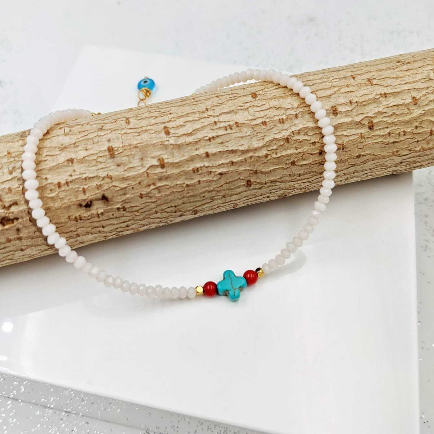 Αλυσίδα ποδιού Toolittle – Αλυσίδα ποδιού Howlite Crystal