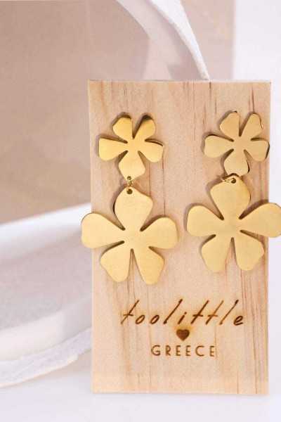 Σκουλαρίκια Toolittle – Inox Flower