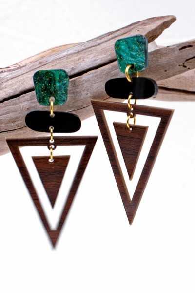 Σκουλαρίκια Toolittle – Plexiglass Triangle
