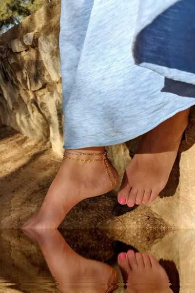 Αλυσίδα ποδιού Toolittle – Αλυσίδα ποδιού ατσάλι Golden Staybright