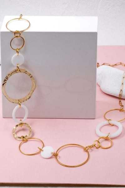 Κολιέ Toolittle – Μακρύ Plexi Circles