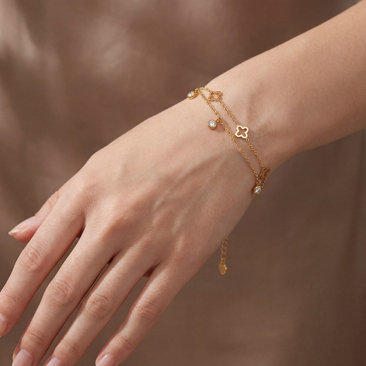 Βραχιόλι Toolittle – Stainless Steel Jewelry: Αλυσίδα Cross & Zircon