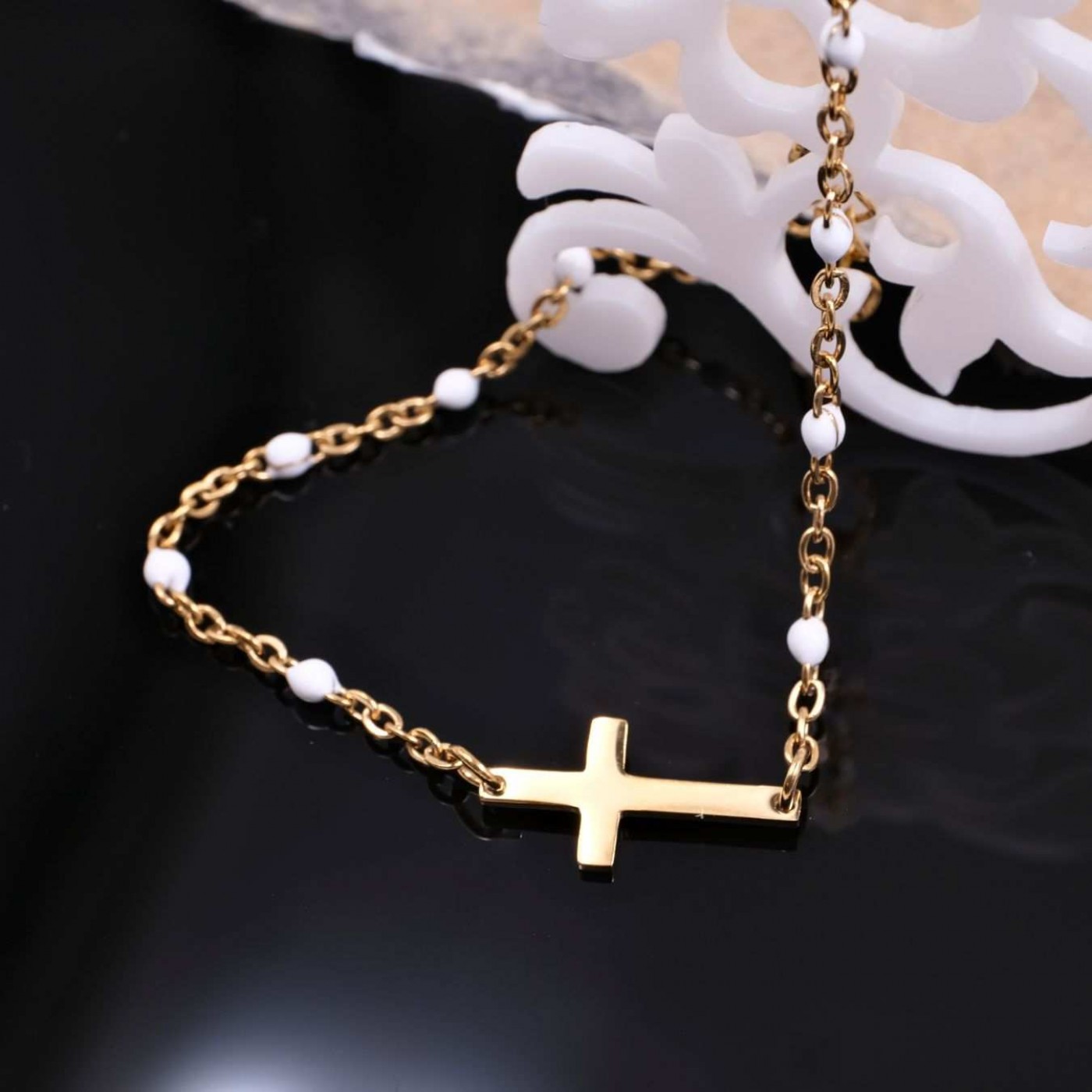 Βραχιόλι Toolittle – Stainless Steel Jewelry: Αλύσιδα με Σταυρό